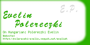 evelin polereczki business card